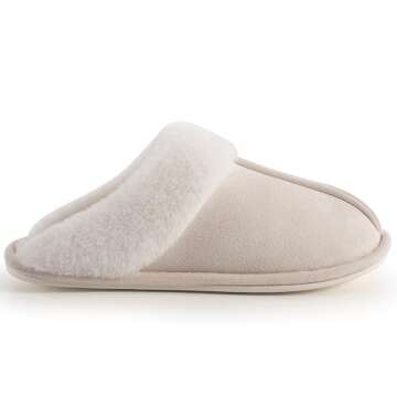 Wool Lined Winter Slippers for Women - HIXOWIA