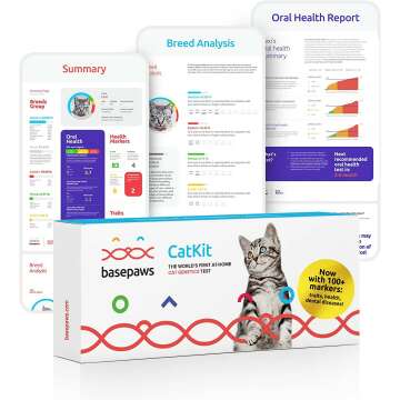 Basepaws Cat DNA Test | Breed + Health + Dental Report | Top Cat Breeds & 114 Health & Trait Markers | As Seen On Shark Tank