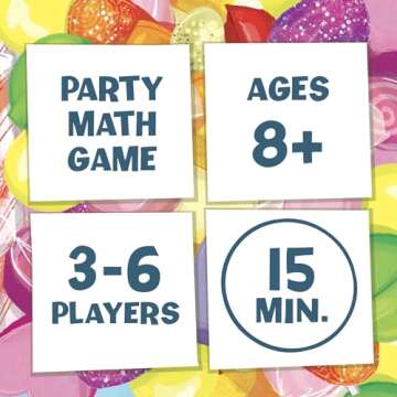 Melon Rind Clumsy Thief in The Candy Shop Math Game for Kids 8-12, Adding to 20 Educational Math Game, Develop Math Skills with Confidence, Perfect for 3-6 Players, for Family Game Night with Kids