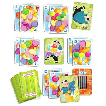 Melon Rind Clumsy Thief in The Candy Shop Math Game for Kids 8-12, Adding to 20 Educational Math Game, Develop Math Skills with Confidence, Perfect for 3-6 Players, for Family Game Night with Kids