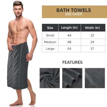 Utopia Towels 4 Pack Premium Bath Towels Set, (27 x 54 Inches) 100% Ring Spun Cotton 600GSM, Lightweight and Highly Absorbent Quick Drying Towels, Perfect for Daily Use (Grey)