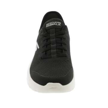 Skechers Women's Go Walk Flex Hands Free Slip-Ins-Grand Entry Sneaker, Black/White, 5