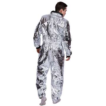 Men's Silver Astronaut Costume - EraSpooky Small Size