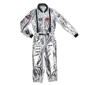 Men's Silver Astronaut Costume - EraSpooky Small Size