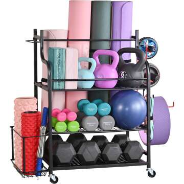 Yoga Mat Storage Rack