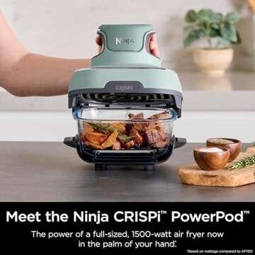 Ninja Crispi Air Fryer - 4 QT & 6 Cup Containers