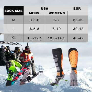 Thermal Knee High Ski Socks - Merino Wool For All