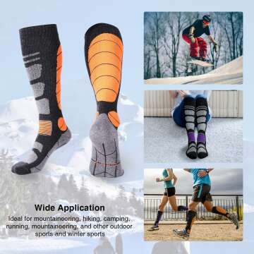 Thermal Knee High Ski Socks - Merino Wool For All