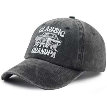 Funny Grandpa Baseball Cap - Perfect Gift for Fathers Day & Birthdays