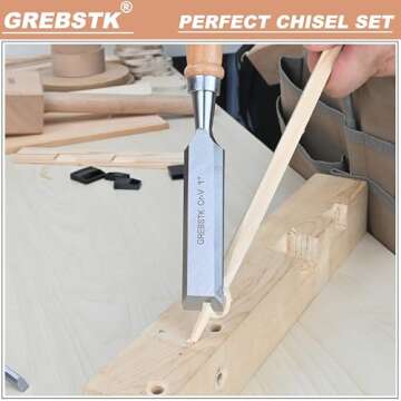 GREBSTK 9.5in Wood Chisel Set for Precision Woodworking