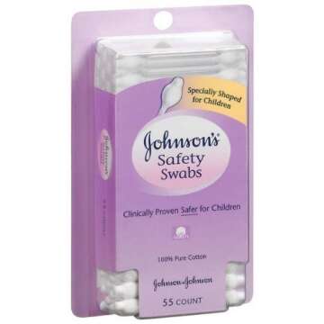 Johnson & Johnson Safety Swabs 55 Ct(pack of 3)