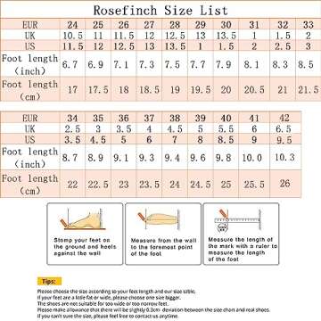 Rosefinch Girls' Dance Shoes Heel 1.3" Latin Salsa Practise Dancing Shoes for Dancing Salsa Latin Tango Girl Social Dance Beginner Brown 3US