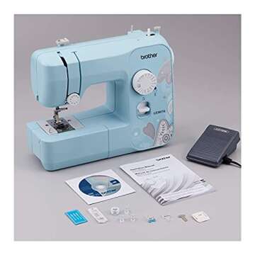 Brother RLX3817A 17-Stitch Sewing Machine, Blue (Renewed)