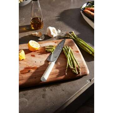 Stylish MATERIAL Knife Trio with Stand