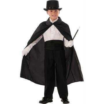 Magician's Cape Costume for Kids - 36" Black