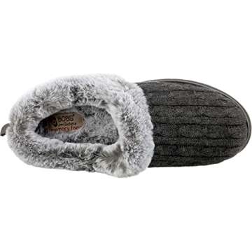 Skechers BOBS Women's Keepsakes - Ice Angel Slipper, Charcoal, 8 M US