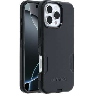 OtterBox iPhone 16 Pro Max Commuter Series Case - Black (Single Unit Ships in polybag)