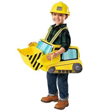 Spirit Halloween Ride-Along Bulldozer Costume | Construction Worker Cosplay | Occupation Outfit | Piggyback Costume