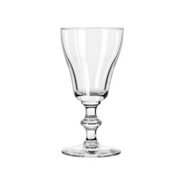 SET of 4, Libbey 8054 6 oz. Georgian Irish Coffee Glass w/Signature Party Picks