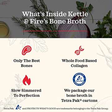 Kettle and Fire Beef Bone Broth 4 Pack - Keto & Paleo