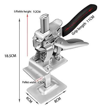 2 Furniture Jack Lifter Kit with 4 Slider for Conveniently Moving Heavy Duty Furniture, Durable Appliance Moving Sliders, Safe Furniture Move Roller Tools Easy to Move for TV Washing Cabinet Carpet