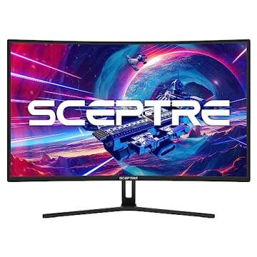 Sceptre 32-Inch Curved Gaming Monitor - 240Hz Refresh Rate, FreeSync