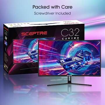 Sceptre 32" Curved Gaming Monitor - 240Hz & FreeSync