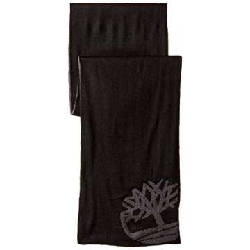 Timberland Double Layer Scarf, Cuffed Beanie & Magic Glove Gift Set Accessory, black, One Size