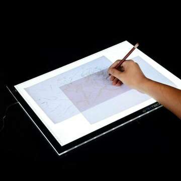 Dimmable A4 LED Light Box for Art & Tracing