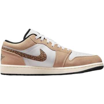 Air Jordan 1 Low Men's Hemp/LT British Tan-White DZ4130-201 10