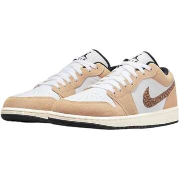 Air Jordan 1 Low Men's Hemp/LT British Tan-White DZ4130-201 10