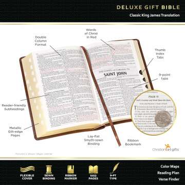 KJV Holy Bible Faux Leather Red Letter Edition