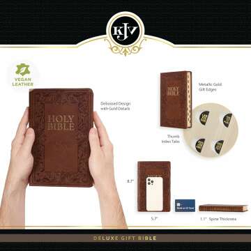 KJV Holy Bible Faux Leather Red Letter Edition