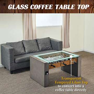 Barrington Billiards Barrington Urban Set - Coffee Table, Grey/Brown, 40''