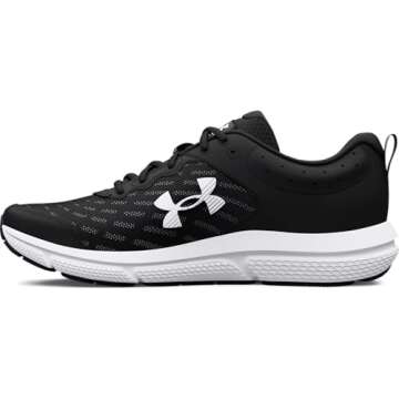 Under Armour Men's Charged Assert 10, (001) Black/Black/White, 10.5, US