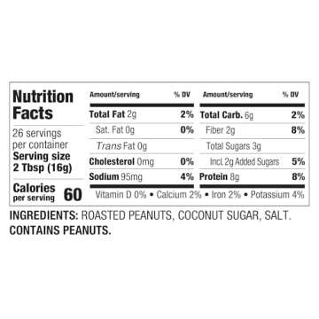 PBfit 15 Ounce Classic Peanut Butter Powder, Powdered Peanut Butter Spread From Real Roasted Peanuts, 8g of Protein 8% DV, Gluten-Free, 60 calories, 87% less fat (Pack of 1)