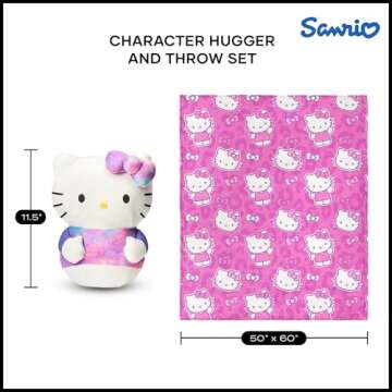 Hello Kitty Silk Touch Throw & Hugger Set 50x60