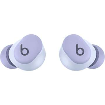 Beats Solo Buds - Wireless Bluetooth Earbuds | 18 Hours of Battery Life | Apple & Android Compatibility | Built-in Microphone - Arctic Purple - (Renewed Premium)