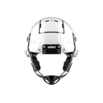 Schutt Sports F7 LX1 Youth Football Helmet (Facemask NOT Included), White, Large