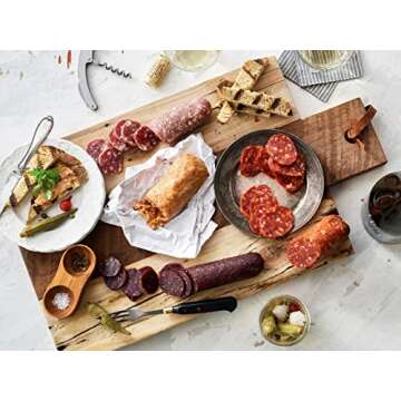 Carnivore Club Gift Box (Gourmet Food Gift) 5 Italian Meats Sampler From Nduja Artisans - Comes in a Premium Gift Box - Food Basket - Great with Crackers Cheese Wine - Ultimate Gift for Meat Lovers