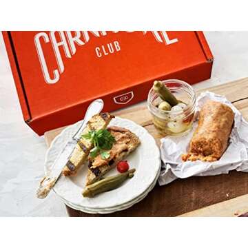 Carnivore Club Gift Box (Gourmet Food Gift) 5 Italian Meats Sampler From Nduja Artisans - Comes in a Premium Gift Box - Food Basket - Great with Crackers Cheese Wine - Ultimate Gift for Meat Lovers