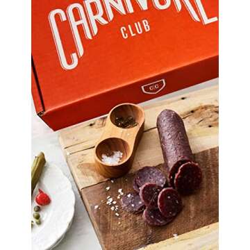 Carnivore Club Gift Box (Gourmet Food Gift) 5 Italian Meats Sampler From Nduja Artisans - Comes in a Premium Gift Box - Food Basket - Great with Crackers Cheese Wine - Ultimate Gift for Meat Lovers