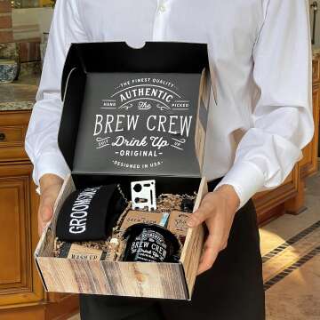 Brew Crew Groomsman Gift Box for Wedding Thank Yous