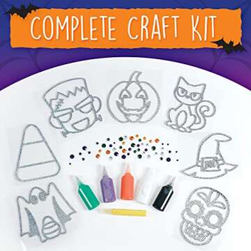 Creativity for Kids Halloween Window Art - Halloween Crafts, Make Your Own Halloween Window Clings