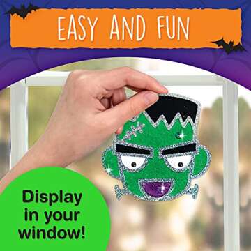 Creativity for Kids Halloween Window Art - Halloween Crafts, Make Your Own Halloween Window Clings