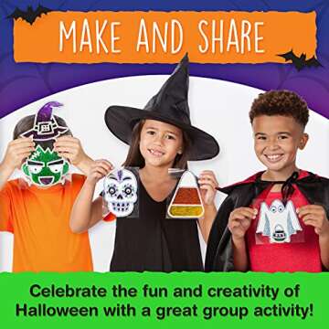 Creativity for Kids Halloween Window Art - Halloween Crafts, Make Your Own Halloween Window Clings