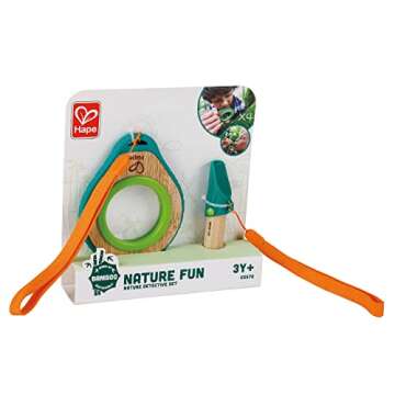 Hape Nature Detective Set| Bamboo & Plant Plastic Detective Playset, Nature Exploration Toys for Outdoor Games, Green