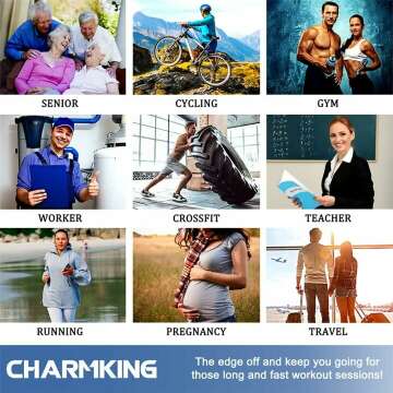 CHARMKING Compression Socks - 3 Pairs for Active Lifestyle