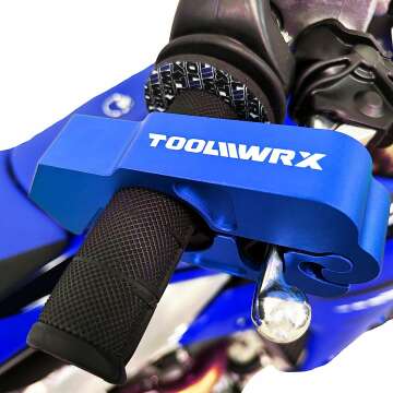 ToolWRX Motorcycle Handlebar Lock Grip - Heavy Duty Anti-Theft Locking Device for Handlebar & Throttle - Ultimate Security for Scooters, ATVs, Electric Bikes - Premium Security Accessory for Riders