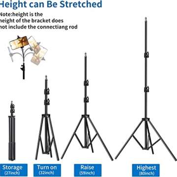 PIXEL 80-Inch Adjustable Photography Stand